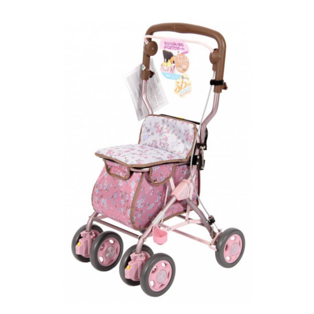 Japan TacaoF Medium Walker Trolley - Pink -16400222